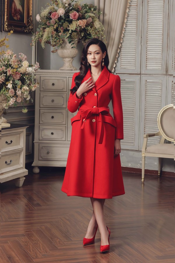 Mona Louise Coat - Red